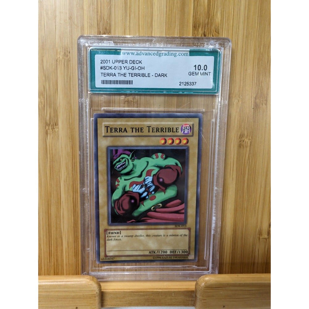 2001 Terra The Terrible Yu-Gi-Oh #SDK-013 Upper Deck Graded 10 Gem Mint Card